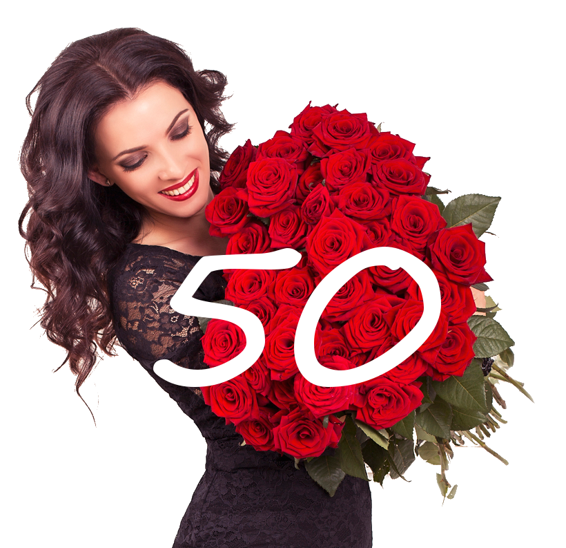 50 růží
